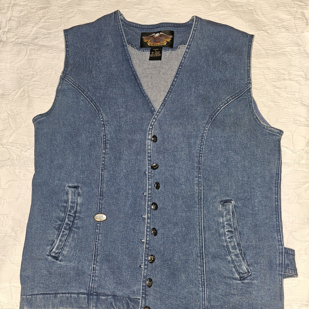 Harley-Davidson Blue Denim Vest